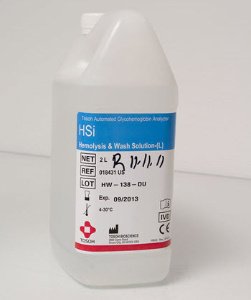 Picture of Wash Reagent Hemolysis For G8 Automated HPLC Analyzer 2000 mL018431US