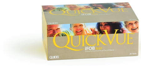 Picture of Rapid Test Kit QuickVue® iFOB Colorectal Cancer Screening Fecal Occult Blood Test (iFOB or FIT) Stool Sample 20 Tests20194