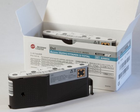 Picture of Reagent Access® 25-OH Immunoassay / Nutritional Assessment 25-hydroxyvitamin D (Vitamin D) For UniCel DxI Immunoassay System 100 Tests 2 PacksA98856