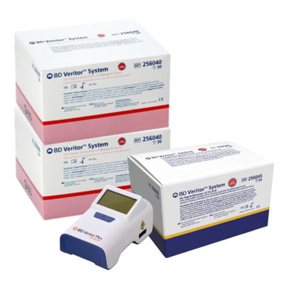 Picture of Rapid Test Kit Promotion BD Veritor™ Plus Analyzer and Strep/Flu Combo Infectious Disease Immunoassay Influenza A + B / Strep A Test Nasal Swab / Nasopharyngeal Swab / Throat Swab Sample 90 Tests256080