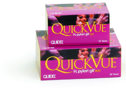 Picture of Rapid Test Kit QuickVue® H. pylori gII™ Infectious Disease Immunoassay H. Pylori Whole Blood / Serum / Plasma Sample 30 Tests0W010