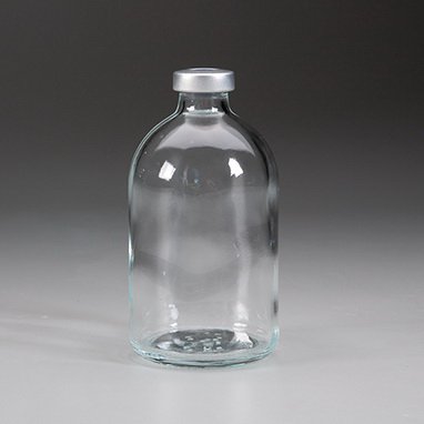 Picture of Empty Vial Borosilicate Glass 100 mL Stopper Cap18496