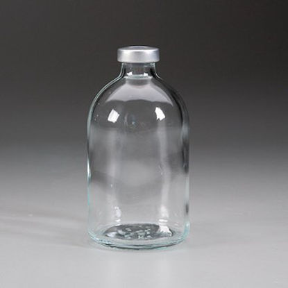 Picture of Empty Vial Borosilicate Glass 100 mL Stopper Cap18496