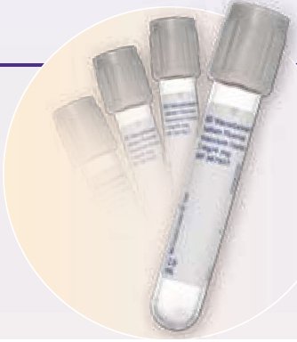 Picture of BD Vacutainer® Venous Blood Collection Tube Glucose Determination Sodium Fluoride / Potassium Oxalate Additive 16 X 100 mm 10 mL Gray Conventional Closure Glass Tube367001
