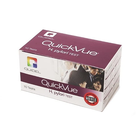 Picture of Rapid Test Kit QuickVue® H. pylori gII™ Infectious Disease Immunoassay H. Pylori Whole Blood / Serum / Plasma Sample 10 Tests0W009