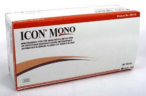 Picture of Rapid Test Kit Icon® Mono Infectious Disease Immunoassay Infectious Mononucleosis Whole Blood / Serum / Plasma Sample 30 Tests395100A