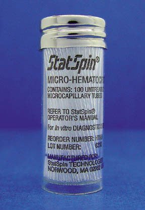Picture of StatSpin® Capillary Blood Collection Tube Micro-hematocrit Plain 40 mm Length 9 µL Without Color Coding Without Closure Glass TubeHT9U-10