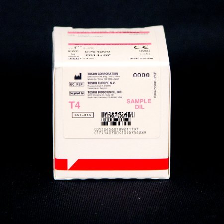 Picture of Reagent AIA-Pack® Sample Diluent Free Thyroxine (T4) For Tosoh Automated Immunoassay Analyzers 4 X 4 mL020558