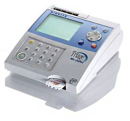 Picture of Test Kit Triage® Combo 4 Cardiac Marker / Immunoassay B-Type Natriuretic Peptide (BNP) / Creatine Kinase MB / D-Dimer / Troponin I Whole Blood / Plasma Sample 3 X 25 Tests97022BD