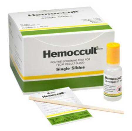 Picture of Rapid Test Kit Hemoccult® Single Slides Colorectal Cancer Screening Fecal Occult Blood Test (FOBT) Stool Sample 1,000 Tests60152