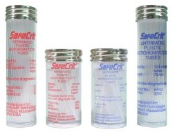 Picture of StatSpin® SafeCrit® Capillary Blood Collection Tube Micro-hematocrit Plain 40 mm Length 20 µL Without Color Coding Without Closure Plastic TubeHP8U-10