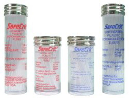 Picture of StatSpin® SafeCrit® Capillary Blood Collection Tube Micro-hematocrit Plain 40 mm Length 20 µL Without Color Coding Without Closure Plastic TubeHP8U-10