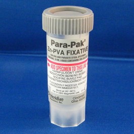 Picture of Stool Specimen Container Para-Pak® Zn-PVA 1-Vial Transport Plastic 15 mL Fill (0.5 oz.) Screw Cap with Sampling Device NonSterile901012
