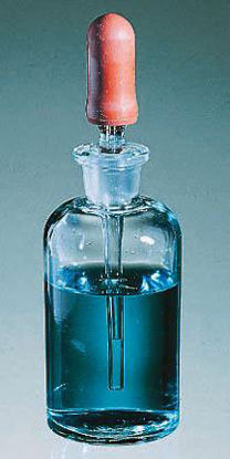 Picture of Dropper, Bottle 2 oz, Borosilicate Glass, Pipet, Rubber Bulb02992B