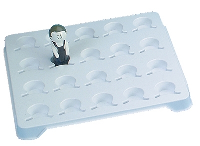 Picture of Medicine Cup Transport Tray White, 14-5/8 X 1-1/2 X 13-1/2 Inch, 20 Place5145