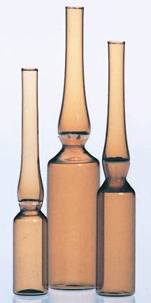 Picture of Ampule Wheaton® Prescored Gold-Band™ Borosilicate Glass 2 mL Sealable Stem01-215P
