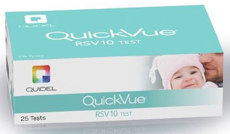 Picture of Rapid Test Kit QuickVue® RSV10 Infectious Disease Immunoassay Respiratory Syncytial Virus Test (RSV) Nasopharyngeal Swab / Nasopharyngeal Wash / Nasopharyngeal Aspirate Sample 25 Tests20222