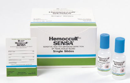 Picture of Rapid Test Kit Hemoccult® Sensa® Single Slides Colorectal Cancer Screening Fecal Occult Blood Test (FOBT) Stool Sample 1,000 Tests64152
