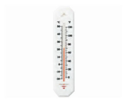 Picture of Wall / Room Thermometer Durac® Fahrenheit / Celsius 0° to 120°F (-20° to +50°C) Ambient Sensor Wall Mount Does Not Require Power13201752