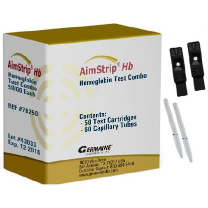 Picture of Rapid Test Kit AimStrip® Anemia Screen Hemoglobin Whole Blood Sample 50 Tests78250