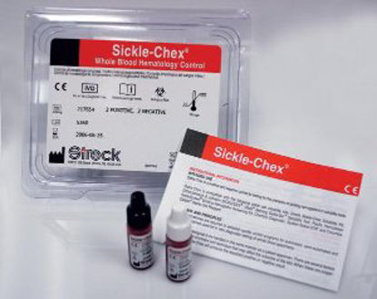 Picture of Sickle Cell Screening Test, Hemoglobin Electrophoresis Control Sickle-Chex® Whole Blood HGB S Positive Level / Negative Level 2 X 2.5 mL217653