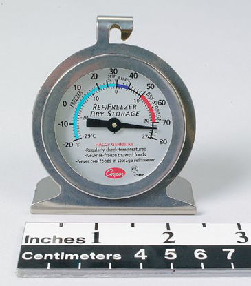 Picture of Refrigerator / Freezer / Dry Storage Thermometer Fahrenheit / Celsius -20° to +80°F (-30° to +30°C) Without External Probe Hanging / Standing Does Not Require Power16087