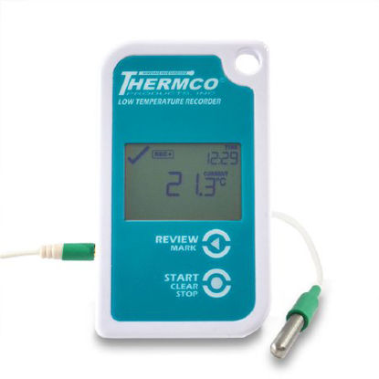 Picture of Ultra-Low Temperature Data Logger with Alarm LogTag® Fahrenheit / Celsius -130° to +104°F (-90° to +40°C) Extrernal Probe Battery OperatedLTTREL3016CVD