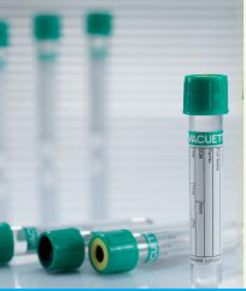 Picture of VACUETTE® Venous Blood Collection Tube Analyte Determination Lithium Heparin / Separator Gel Additive 13 X 100 mm 3.5 mL Green / Yellow Ring Pull Cap Polyethylene Terephthalate (PET) Tube456287P