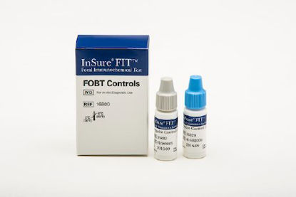 Picture of Fecal Occult Blood Test (FOBT) Control InSure® ONE™ Colorectal Cancer Screening Positive Level / Negative Level 2 X 1.5 mL16800.02