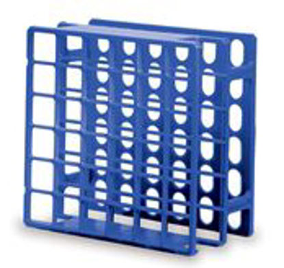 Picture of Blood Tube Rack 36 Place 16 mm Tube Size Blue 2-1/2 X 5 X 5 Inch5016