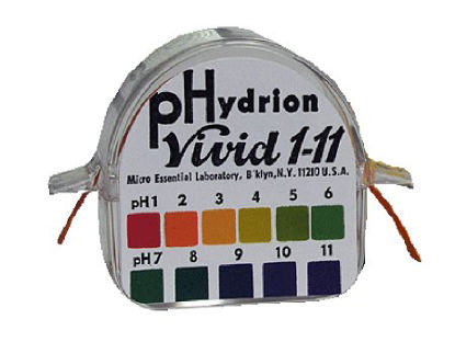 Picture of pH Paper in Dispenser Hydrion™ Vivid™ 1.0 to 11.01485012J
