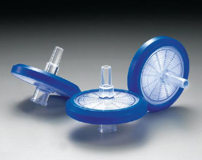 Picture of Syringe Filter Millex™-GS 0.22 µm, 33 Diameter X 26 H mm, Blue, Acrylic MCE Membrane, Female Luer Lok Inlet, Male Luer Slip Outlet, SterileSLGSM33SS