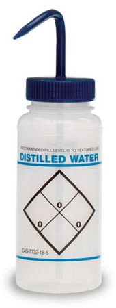 Picture of Safety Wash Bottle Distilled Water Label0620