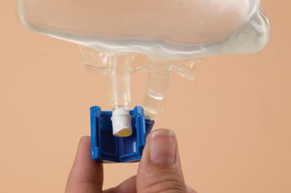 Picture of Additive Port Cap Polypropylene Snap Cap Light Blue For Baxter® Viaflex® Bags NonSterile4073