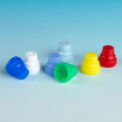 Picture of Globe® Scientific Tube Closure Polyethylene Plug Cap Yellow For Most 10 mm, 12 mm, 13 mm and 16 mm Tubes5529Y
