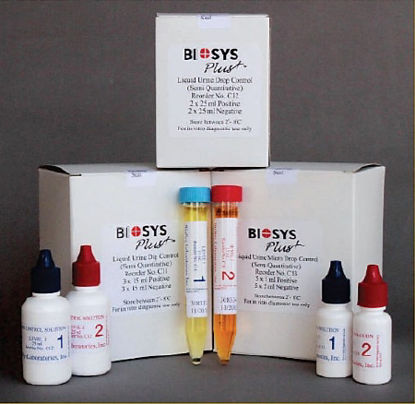 Picture of Urinalysis Control Kit Biosys Plus™ Mini Drop Multiple Analytes 2 Levels 5 X 2 X 5 mLC13
