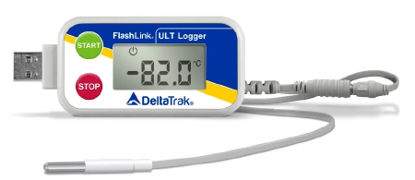 Picture of Ultra Low Temperature Vaccine Data Logger with Alarm Flashlink® Fahrenheit / Celsius -115.6° to +113°F (-82° to +45°C) External Sensor Battery Operated40570-01