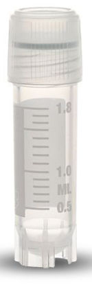 Picture of Cryovial® Cryogenic Tube Round Bottom Plain 12.5 X 47 mm 2 mL Without Color Coding Screw Cap Polypropylene TubeT310-2A
