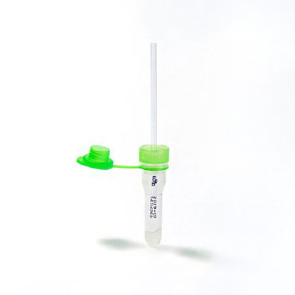 Picture of Safe-T-Fill® Capillary Blood Collection Tube Plasma Tube Lithium Heparin / Separator Gel Additive 10.8 X 46.6 mm 200 µL Green Attached Cap Plastic Tube077220