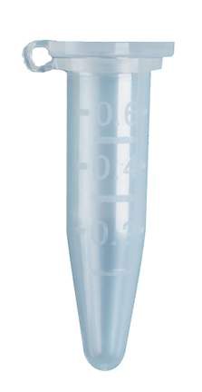 Picture of Fisherbrand™ Microcentrifuge Tube Conical Bottom Plain 7.5 X 30.5 mm 500 µL Without Color Coding Snap Cap Polypropylene Tube05408120