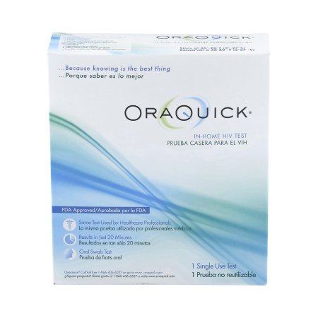 Picture of Rapid Test Kit OraQuick® In-Home HIV Home Test Device HIV Detection Saliva Sample 1 Test1001-0374