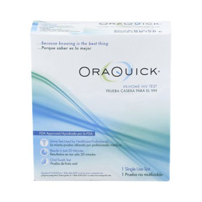 Picture of Rapid Test Kit OraQuick® In-Home HIV Home Test Device HIV Detection Saliva Sample 1 Test1001-0374