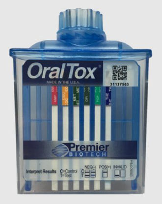 Picture of Drugs of Abuse Test OralTox® 6-Drug Panel AMP, COC, mAMP/MET, OPI, PCP, THC Saliva Sample 25 TestsOT-80602