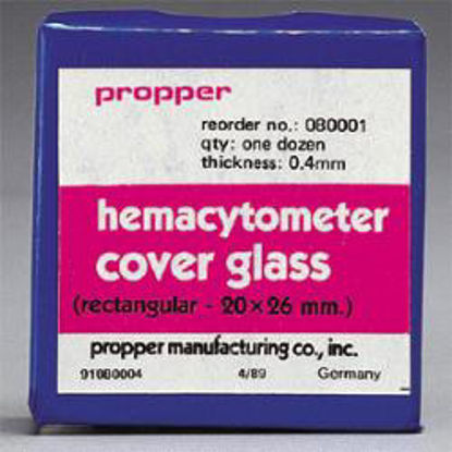 Picture of Hemacytometer Cover Glass Rectangle 20 X 26 mm08000100