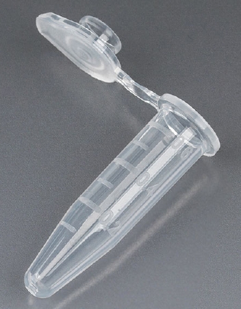 Picture of Microcentrifuge Tube Conical Bottom Plain 500 µL Without Color Coding Snap Cap Polypropylene Tube111554