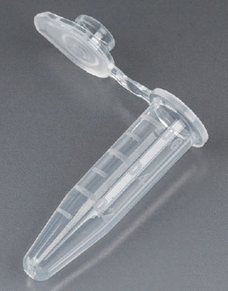 Picture of Microcentrifuge Tube Conical Bottom Plain 500 µL Without Color Coding Snap Cap Polypropylene Tube111554