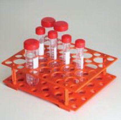 Picture of Centrifuge Tube Test Tube Rack 50 Place 15 / 50 mL Tube Size Orange 63 X 171 X 209 mm456930