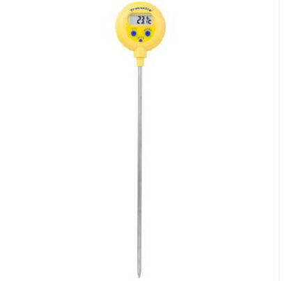 Picture of Digital Water-Resistant Thermometer Traceable® Lollipop™ Fahrenheit / Celsius -58° to 572°F (-50° to 300°C) Stainless Steel Probe Pocket Clip Battery Operated98768-49