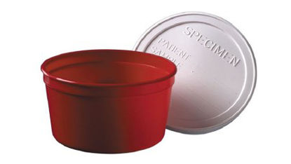 Picture of Stool Specimen Container Plastic Snap-On Lid Patient Information NonSterile933543