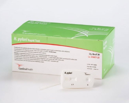 Picture of Rapid Test Kit Infectious Disease Immunoassay H. Pylori Whole Blood / Serum / Plasma Sample 30 TestsB1077-25